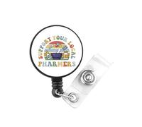 Support Your Local Pharmers Gift Pharmacy Technician Gift Pharmacist Graduation Gifts Badge Reel (Local Pharmers)