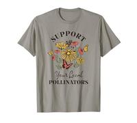 Support Your Local Pollinators Butterfly Garden Native Plant T-Shirt