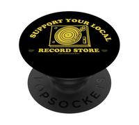 Support Your Local Record Store Music Collector PopSockets Adhesive PopGrip