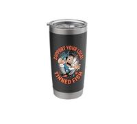 Support Your Local Tinned Fish Canned Seafood Funny Stainless Steel Insulated Tumbler