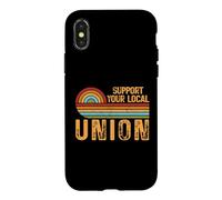 Support Your Local Union Retro Labor Pride Design Case for iPhone X/XS