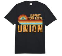 Support Your Local Union Retro Labor Pride Design Comfort Colors Adult Heavyweight T-Shirt