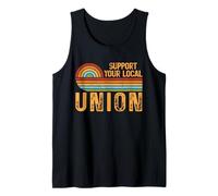 Support Your Local Union Retro Labor Pride Design Tank Top