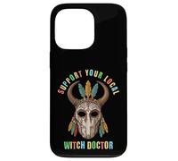 Support Your Local Witch Doctor Shaman Mask Case for iPhone 13 Pro
