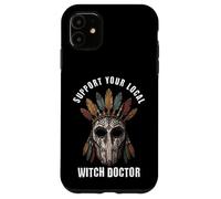 Support Your Local Witch Doctor Tribal Mask Case for iPhone 11