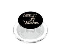 Support Your Local Witches Spooky Halloween Witch Broom PopSockets PopGrip for MagSafe