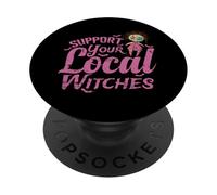 Support Your Local Witches Witchcraft Around the Corner PopSockets Adhesive PopGrip