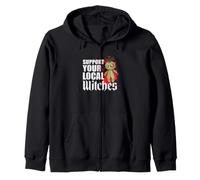 Support Your Local Witches Witchcraft in the Neighbourhood Zip Hoodie