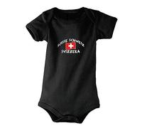 Supportershop Kids Switzerland Baby Bodysuit - black 3-6 Months