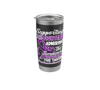 Supporting Fighters Admiring Survivors Overdose Awareness Stainless Steel Insulated Tumbler