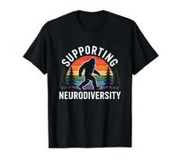 Supporting Neurodiversity Bigfoot Autism ADHD Awareness T-Shirt