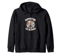 Supporting The Response Radio Emergency Crew Zip Hoodie