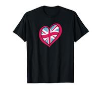supporting UK entry into euro music competition heart flag T-Shirt