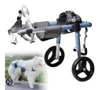 Supportive Dog Wheelchair for Elderly Dogs - Stable Mobility Aid for Canines with Weak Hind Legs - Adjustable Rehab Frame for Enhanced Comfort and Independence