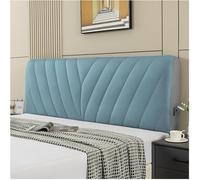 Supportive Fabric Headboard Pillow for Double/King Size Beds Stylish Blue Decorative Cushion 220x60cm Enhances Comfort & Home Decor