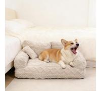 Supportive Sofa Bed For And Cats Orthopedic Comfort With Removable Washable Cover For Calm Sleeping (C, 65X45X30cm)
