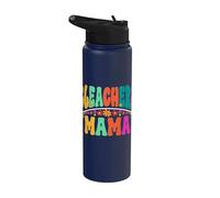 Supportive Sports Mom Bleachers Mama Stainless Steel Insulated Water Bottle