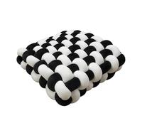 Supportive Square Knots Pillow, 12cm Thick Decorative Throw Cushion, Armchair Booster Seat Pad for Elderly, Post-Operative Recovery, Pregnancy Comfort, 40x40cm G24