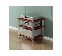 SupportoHiFiAVMediaTowerRackWoodenAudioVideoDisplayStandforTurntableAmplifierGameConsoleStereoSystemStylishOpenDesignforHomeEntertainment