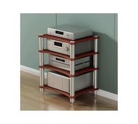SupportoHiFiAVMediaTowerWoodenAudioVideoRackforTurntablesAmplifiersGameConsolesOpenDesignStereoDisplayStand