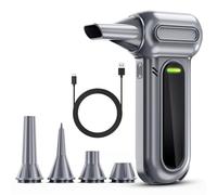 SUPPOU Compressed Air Duster, 180000RPM Super Power Professional Air Duster, Cordless Reusable Air Blower Duster with LED Light for Computer, Keyboard, Outdoors and Car Cleaning