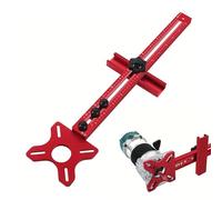 Suppy Scratch Groove Support - 4 in 1 Insert Insert | Adjustable Swivel Cap, Aluminum Woodworking Accessory, Ideal Tool for Creating Net Grooves