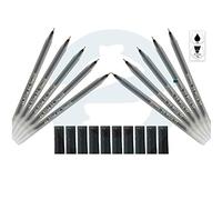 SUPRA 20Plus Smooth Ballpoint Pens Comfort Grip Office School Home Value Pack (10 x 0.7mm Fine BLACK Ball Pens + 1 x ZOFAX Ball BLACK Pen)