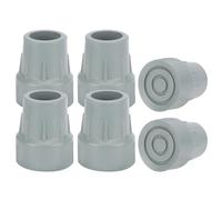 supregear 1" Heavy Duty Rubber Ferrules for Walking Stick (6 X 25mm), Cane Rubber Ends, Cane Tips, 1-inch Zimmer Frames Caps, Grey
