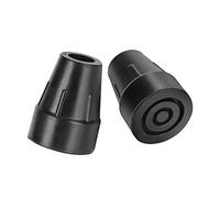 supregear 19mm Heavy Duty Rubber Ferrules, 2-Pack End Caps Stoppers Tips for Walking Sticks, Canes or Crutches, Durable Extra Widen Cane Tips for Walking Cane, Black