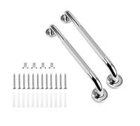 supregear 2 Pack Bathroom Grab Bar Rail, 16 inch Anti Slip 304 Stainless Steel Shower Safety Handle, Disability Auxiliary for Toilet Handicap Elderly Senior Assist, 40 cm
