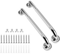 supregear 2 Pack Bathroom Grab Bar Rail, 28 inch Anti Slip 304 Stainless Steel Shower Safety Handle, Disability Auxiliary for Toilet Handicap Elderly Senior Assist, 70 cm