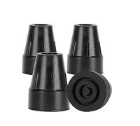 supregear 22mm 7/8" Rubber Ferrules for Crutches (4-Pack), Heavy Duty End Caps for Walking Sticks, Canes, Added Metal Washer for Extra Strength, Walking Stick Rubber Feet Tips, Crutch Tips