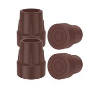 supregear 4X 25mm Rubber Walking Sticks Ends, Heavy Duty Rubber Ferrules for Zimmer Frames and Chairs with 1" Leg Tubing
