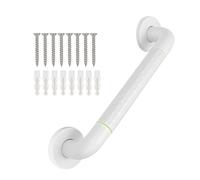 supregear Anti Bathroom Grab Rail - White Stainless Steel Shower Grab Bar Safety Handle - Support Rail for Bathtub Toilet Kitchen Stairway Towel - Handrail for Elderly, Children and Disability, 35 cm
