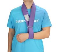 supregear Arm Sling, Adjustable Collar and Cuff Sling, Lightweight Simple Shoulder Immobilizer Arm Elbow Support Strap for Men Women, One Size Fits Most, Purple