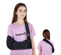 supregear Arm Sling Shoulder Immobilizer for Women Men, Comfortable Breathable Sling for Shoulder Injury, Rotator Cuff, Broken Dislocated Fracture Strain, Fit Left or Right Arm, Black + Dark Blue, M