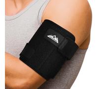 supregear Bicep Tendonitis Brace Compression Sleeve Support, Comfortable Upper Arm Tricep & Bicep Support Brace for Pain Relief, Muscle Strains and Inflammation (Black, M)