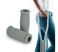 supregear Crutch Hand Grips (Set of 2) - Soft Rubber Crutches Replacement Crutch Hand Pad, Crutch Handle Covers, Cane Crutch Handgrips, Walking Arm Crutches Accessories, 10 x 3.8 cm