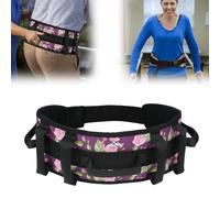 supregear Gait Belt, Padded Transfer Aid with 7 Handles, Adjustable Caregiver Assist Strap for Seniors, Elderly & Bariatric Mobility Support, Floral Purple