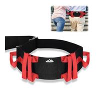 supregear Gait Belt with Handles - Transfer Belts for Seniors, Bariatric, Disabled, Elderly, Physical Therapy - Nursing Safety Assist for Walking and Standing - Quick-Release Metal Buckle, Red
