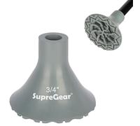 supregear Heavy Duty Rubber Ferrules, 19 mm Non-Slip Replacement for Walking Sticks, Canes and Crutches, Widen All Terrain Walking Stick Tips Foot Caps, Added Metal Washer for Extra Strength, Grey