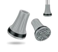 supregear Heavy Duty Rubber Ferrules (19mm, 2-Pack), Heavy Duty Anti-Slip End Stoppers Cane Tips for Walking Sticks - All Terrain Extreme Grip Feet Cap for Canes, Crutches, Light Grey
