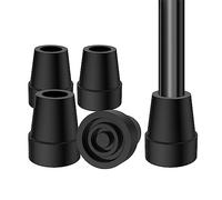 supregear Rubber Ferrules (4-Pack), 19mm Replacement Rubber End Caps for Walking Cane & Sticks Foot Pad Accessory, Black