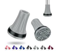 supregear Rubber Ferrules for Crutch, 22 mm Heavy Duty Anti-Slip Thickened Crutches Rubber Ends Feet Caps, Safety Durable Accessories for Seniors, Elderly (Set of 2), Light Grey