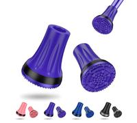 supregear Rubber Ferrules for Crutch, 22 mm Heavy Duty Rubber Replacement Tips for Canes and Crutches, Anti-Slip Thickened Crutch Feet Cap, Walking Cane Tips (Pack of 2), Purple