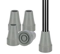 supregear Rubber Ferrules for Crutches (XL, Heavy Duty 4pcs), 22 mm Walking Sticks Rubber Ends, Non-Slip Extreme Grip Feet Cap for Canes, Crutches and Walking Stick, 7/8" Thickened Crutch Tips