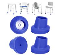 supregear Shower Chair Leg Caps - Heavy Duty Replacement Feet for Shower Stools Bath Seat, 28 cm I.D. Slope Rubber Tips for Transfer Bench Non-Slip Extreme Grip Suction Cup Feet, 4PK