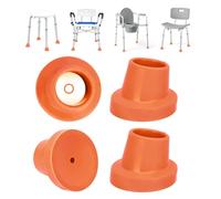 supregear Shower Chair Leg Caps - Heavy Duty Replacement Feet for Shower Stools Bath Seat, 28 cm I.D. Slope Rubber Tips for Transfer Bench Non-Slip Extreme Grip Suction Cup Feet, 4PK