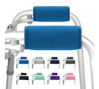 supregear Walker Grips (2 Pack), Soft Padded Hand Covers, Non-Slip Comfortable Cushion Padding for Folding Walker Handle, Moisture Wicking Mobility Accessory, Aqua