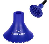 supregear Walking Cane Tip, 19 mm Heavy Duty Anti-Slip Cane Rubber Tips Replacement, Durable All Terrain Extreme Grip Foot Pad for Walking Sticks, 1-Pack/XL, Blue